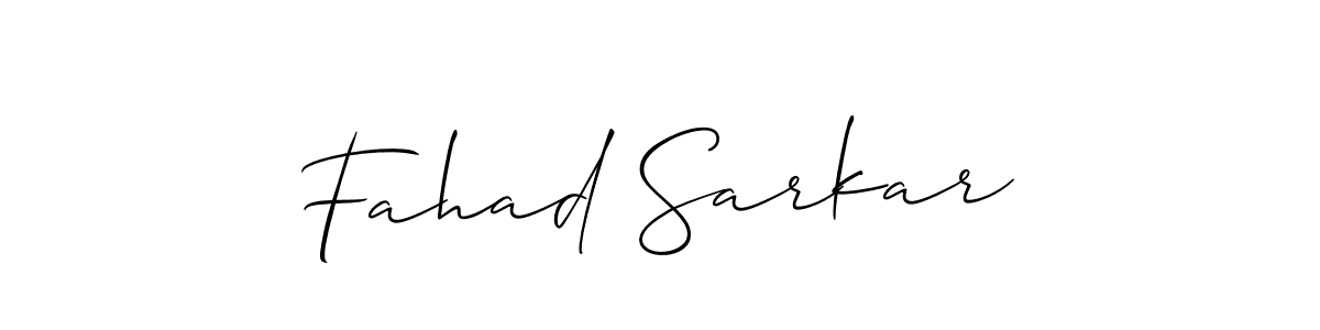 The best way (Allison_Script) to make a short signature is to pick only two or three words in your name. The name Fahad Sarkar include a total of six letters. For converting this name. Fahad Sarkar signature style 2 images and pictures png
