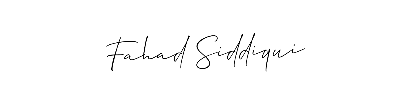 Also we have Fahad Siddiqui name is the best signature style. Create professional handwritten signature collection using Allison_Script autograph style. Fahad Siddiqui signature style 2 images and pictures png