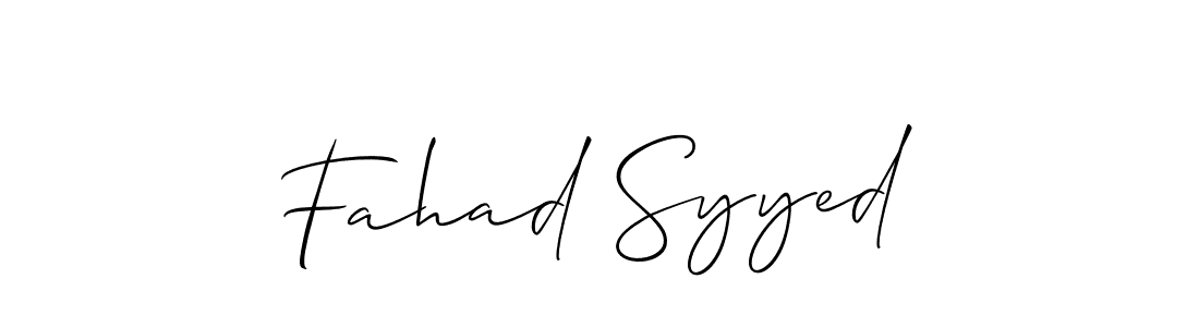 You should practise on your own different ways (Allison_Script) to write your name (Fahad Syyed) in signature. don't let someone else do it for you. Fahad Syyed signature style 2 images and pictures png