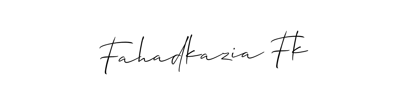 How to Draw Fahadkazia Fk signature style? Allison_Script is a latest design signature styles for name Fahadkazia Fk. Fahadkazia Fk signature style 2 images and pictures png