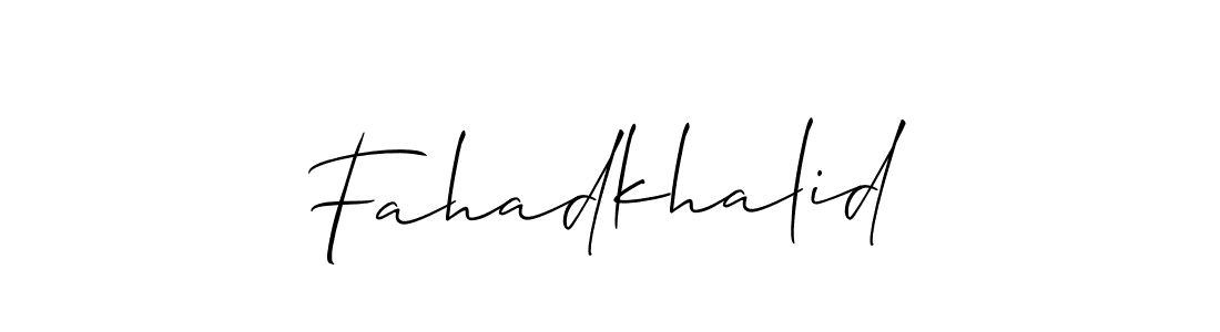 Once you've used our free online signature maker to create your best signature Allison_Script style, it's time to enjoy all of the benefits that Fahadkhalid name signing documents. Fahadkhalid signature style 2 images and pictures png