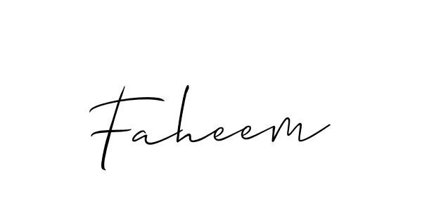 How to Draw Faheem signature style? Allison_Script is a latest design signature styles for name Faheem. Faheem signature style 2 images and pictures png