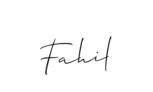 Also You can easily find your signature by using the search form. We will create Fahil name handwritten signature images for you free of cost using Allison_Script sign style. Fahil signature style 2 images and pictures png