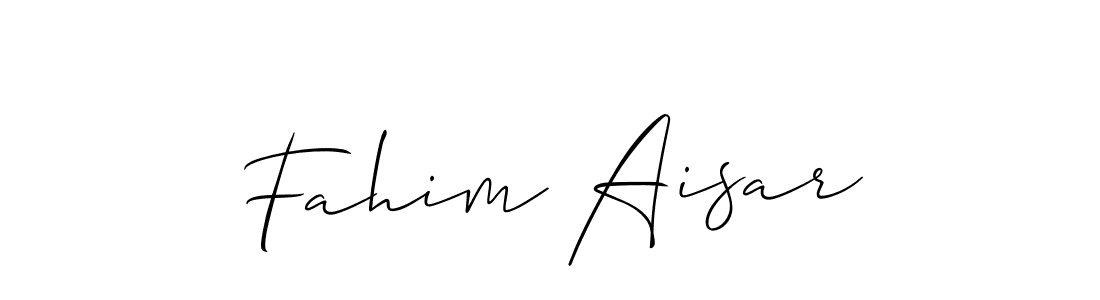 Design your own signature with our free online signature maker. With this signature software, you can create a handwritten (Allison_Script) signature for name Fahim Aisar. Fahim Aisar signature style 2 images and pictures png
