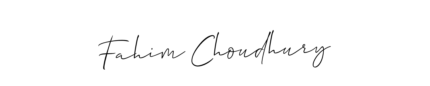 if you are searching for the best signature style for your name Fahim Choudhury. so please give up your signature search. here we have designed multiple signature styles  using Allison_Script. Fahim Choudhury signature style 2 images and pictures png