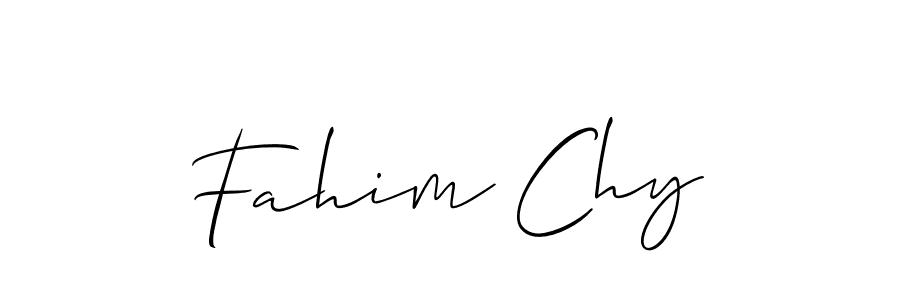 Design your own signature with our free online signature maker. With this signature software, you can create a handwritten (Allison_Script) signature for name Fahim Chy. Fahim Chy signature style 2 images and pictures png