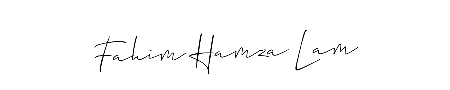 Check out images of Autograph of Fahim Hamza Lam name. Actor Fahim Hamza Lam Signature Style. Allison_Script is a professional sign style online. Fahim Hamza Lam signature style 2 images and pictures png