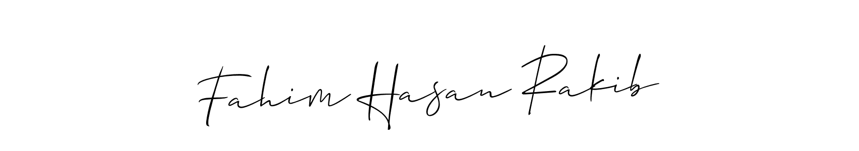 if you are searching for the best signature style for your name Fahim Hasan Rakib. so please give up your signature search. here we have designed multiple signature styles  using Allison_Script. Fahim Hasan Rakib signature style 2 images and pictures png