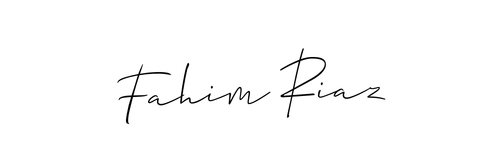 Make a short Fahim Riaz signature style. Manage your documents anywhere anytime using Allison_Script. Create and add eSignatures, submit forms, share and send files easily. Fahim Riaz signature style 2 images and pictures png
