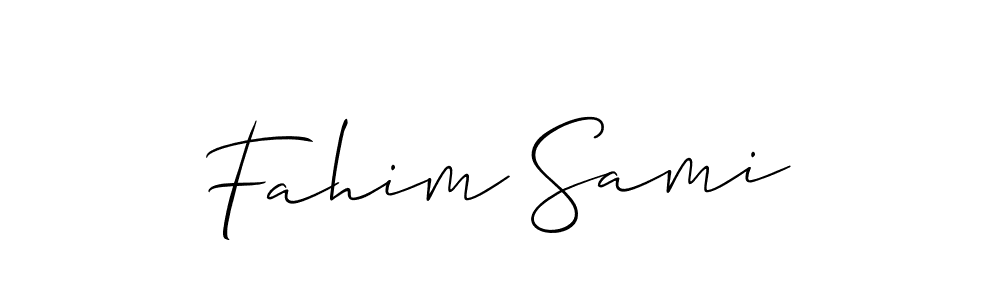 How to Draw Fahim Sami signature style? Allison_Script is a latest design signature styles for name Fahim Sami. Fahim Sami signature style 2 images and pictures png