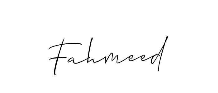 Once you've used our free online signature maker to create your best signature Allison_Script style, it's time to enjoy all of the benefits that Fahmeed name signing documents. Fahmeed signature style 2 images and pictures png