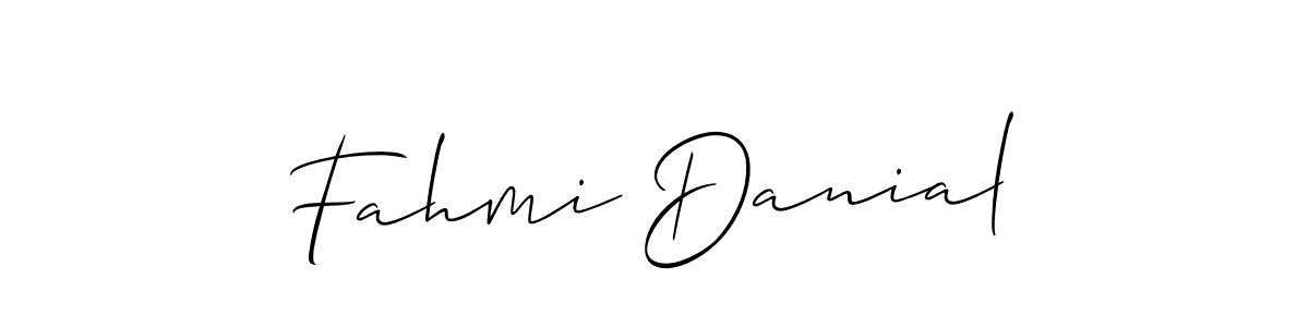 if you are searching for the best signature style for your name Fahmi Danial. so please give up your signature search. here we have designed multiple signature styles  using Allison_Script. Fahmi Danial signature style 2 images and pictures png