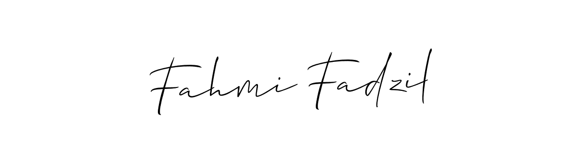 How to make Fahmi Fadzil signature? Allison_Script is a professional autograph style. Create handwritten signature for Fahmi Fadzil name. Fahmi Fadzil signature style 2 images and pictures png