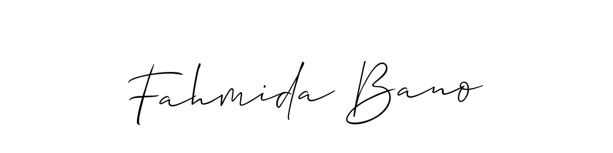 Fahmida Bano stylish signature style. Best Handwritten Sign (Allison_Script) for my name. Handwritten Signature Collection Ideas for my name Fahmida Bano. Fahmida Bano signature style 2 images and pictures png