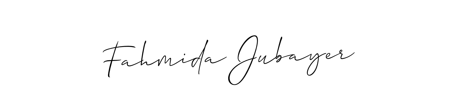 Here are the top 10 professional signature styles for the name Fahmida Jubayer. These are the best autograph styles you can use for your name. Fahmida Jubayer signature style 2 images and pictures png