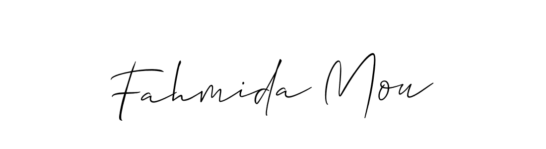 Best and Professional Signature Style for Fahmida Mou. Allison_Script Best Signature Style Collection. Fahmida Mou signature style 2 images and pictures png
