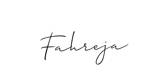 Make a beautiful signature design for name Fahreja. Use this online signature maker to create a handwritten signature for free. Fahreja signature style 2 images and pictures png