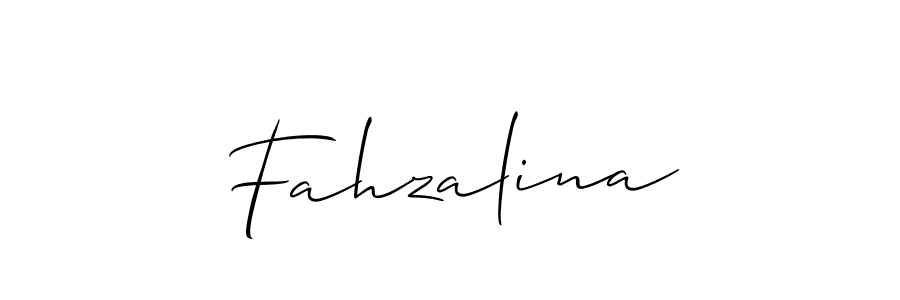 Allison_Script is a professional signature style that is perfect for those who want to add a touch of class to their signature. It is also a great choice for those who want to make their signature more unique. Get Fahzalina name to fancy signature for free. Fahzalina signature style 2 images and pictures png