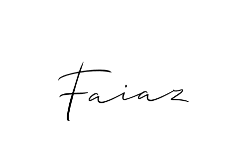 Design your own signature with our free online signature maker. With this signature software, you can create a handwritten (Allison_Script) signature for name Faiaz. Faiaz signature style 2 images and pictures png