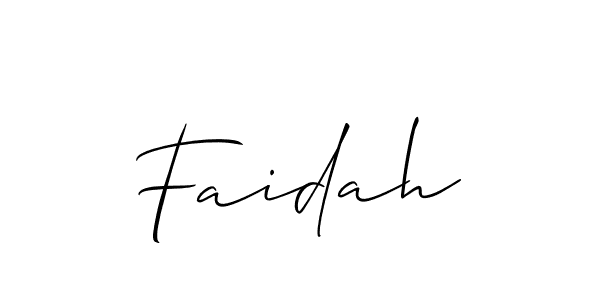 You should practise on your own different ways (Allison_Script) to write your name (Faidah) in signature. don't let someone else do it for you. Faidah signature style 2 images and pictures png