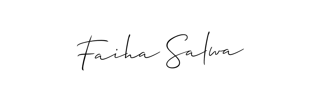 Best and Professional Signature Style for Faiha Salwa. Allison_Script Best Signature Style Collection. Faiha Salwa signature style 2 images and pictures png