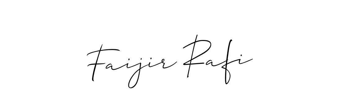 Make a beautiful signature design for name Faijir Rafi. With this signature (Allison_Script) style, you can create a handwritten signature for free. Faijir Rafi signature style 2 images and pictures png