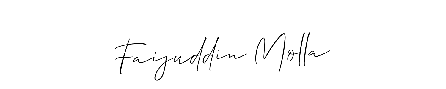 Make a beautiful signature design for name Faijuddin Molla. Use this online signature maker to create a handwritten signature for free. Faijuddin Molla signature style 2 images and pictures png