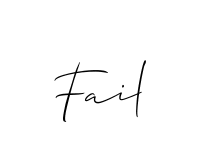 if you are searching for the best signature style for your name Fail. so please give up your signature search. here we have designed multiple signature styles  using Allison_Script. Fail signature style 2 images and pictures png