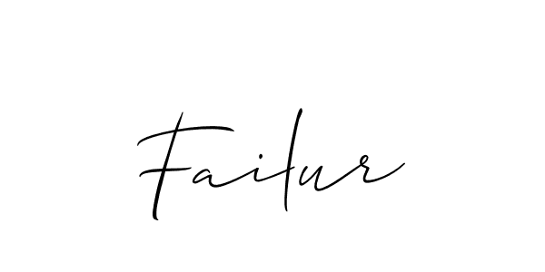 How to make Failur name signature. Use Allison_Script style for creating short signs online. This is the latest handwritten sign. Failur signature style 2 images and pictures png