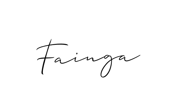 How to make Fainga name signature. Use Allison_Script style for creating short signs online. This is the latest handwritten sign. Fainga signature style 2 images and pictures png