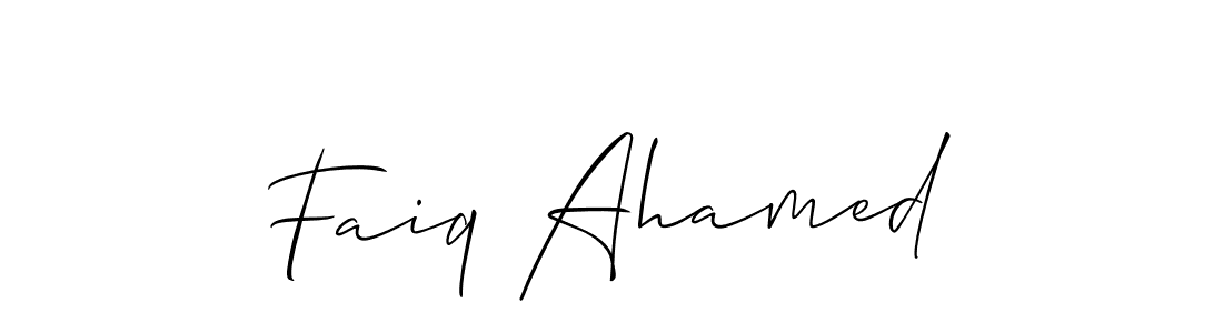 if you are searching for the best signature style for your name Faiq Ahamed. so please give up your signature search. here we have designed multiple signature styles  using Allison_Script. Faiq Ahamed signature style 2 images and pictures png