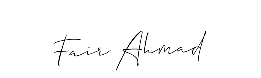 Make a beautiful signature design for name Fair Ahmad. Use this online signature maker to create a handwritten signature for free. Fair Ahmad signature style 2 images and pictures png