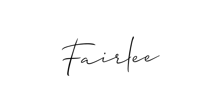 The best way (Allison_Script) to make a short signature is to pick only two or three words in your name. The name Fairlee include a total of six letters. For converting this name. Fairlee signature style 2 images and pictures png