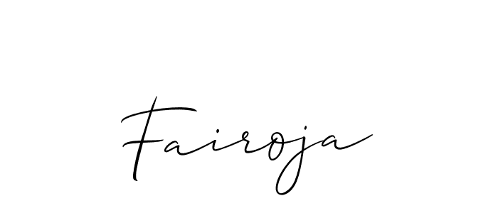 Make a beautiful signature design for name Fairoja. Use this online signature maker to create a handwritten signature for free. Fairoja signature style 2 images and pictures png