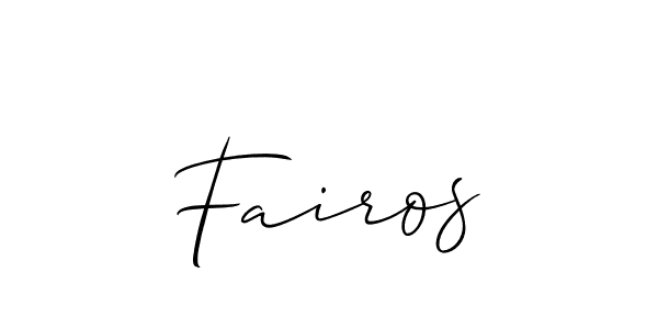 It looks lik you need a new signature style for name Fairos. Design unique handwritten (Allison_Script) signature with our free signature maker in just a few clicks. Fairos signature style 2 images and pictures png