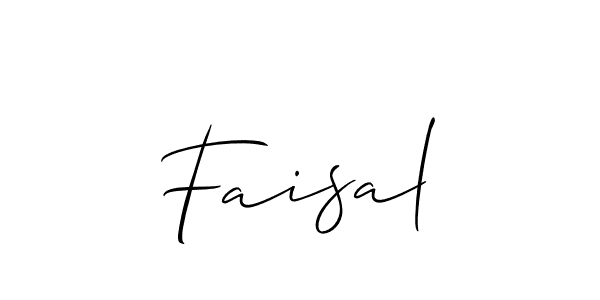 How to make Faisal name signature. Use Allison_Script style for creating short signs online. This is the latest handwritten sign. Faisal signature style 2 images and pictures png