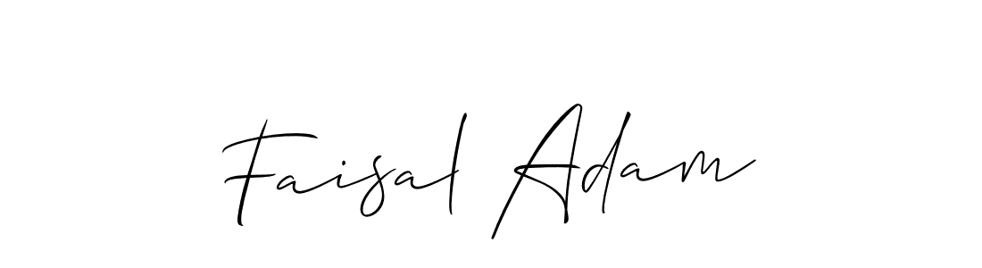 Use a signature maker to create a handwritten signature online. With this signature software, you can design (Allison_Script) your own signature for name Faisal Adam. Faisal Adam signature style 2 images and pictures png