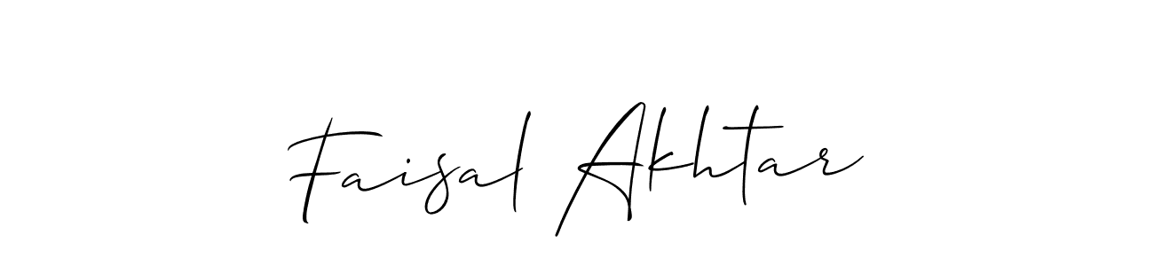 Similarly Allison_Script is the best handwritten signature design. Signature creator online .You can use it as an online autograph creator for name Faisal Akhtar. Faisal Akhtar signature style 2 images and pictures png