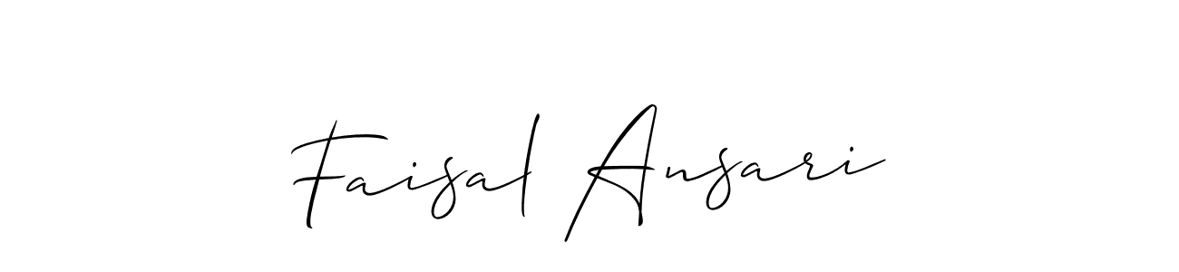 This is the best signature style for the Faisal Ansari name. Also you like these signature font (Allison_Script). Mix name signature. Faisal Ansari signature style 2 images and pictures png