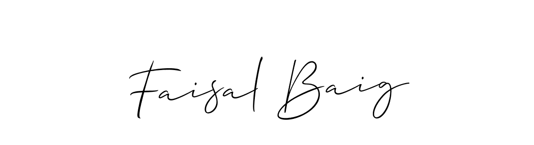 Similarly Allison_Script is the best handwritten signature design. Signature creator online .You can use it as an online autograph creator for name Faisal Baig. Faisal Baig signature style 2 images and pictures png