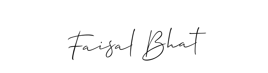 Make a short Faisal Bhat signature style. Manage your documents anywhere anytime using Allison_Script. Create and add eSignatures, submit forms, share and send files easily. Faisal Bhat signature style 2 images and pictures png