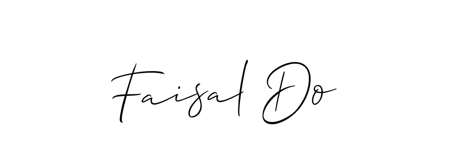 Use a signature maker to create a handwritten signature online. With this signature software, you can design (Allison_Script) your own signature for name Faisal Do. Faisal Do signature style 2 images and pictures png