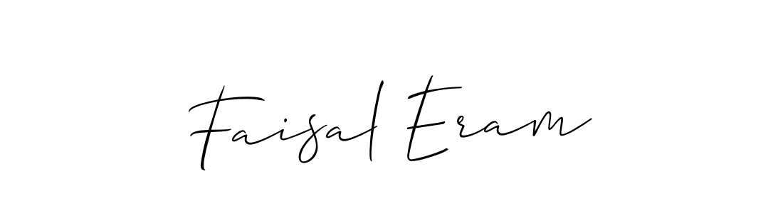 Design your own signature with our free online signature maker. With this signature software, you can create a handwritten (Allison_Script) signature for name Faisal Eram. Faisal Eram signature style 2 images and pictures png