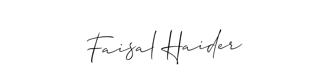 if you are searching for the best signature style for your name Faisal Haider. so please give up your signature search. here we have designed multiple signature styles  using Allison_Script. Faisal Haider signature style 2 images and pictures png