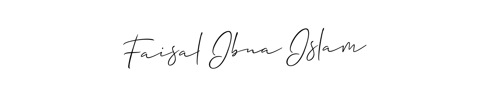 Make a short Faisal Ibna Islam signature style. Manage your documents anywhere anytime using Allison_Script. Create and add eSignatures, submit forms, share and send files easily. Faisal Ibna Islam signature style 2 images and pictures png