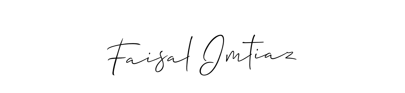 Design your own signature with our free online signature maker. With this signature software, you can create a handwritten (Allison_Script) signature for name Faisal Imtiaz. Faisal Imtiaz signature style 2 images and pictures png