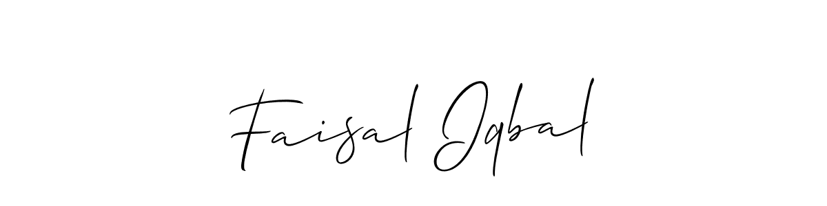 Allison_Script is a professional signature style that is perfect for those who want to add a touch of class to their signature. It is also a great choice for those who want to make their signature more unique. Get Faisal Iqbal name to fancy signature for free. Faisal Iqbal signature style 2 images and pictures png