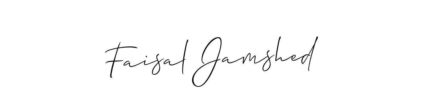 The best way (Allison_Script) to make a short signature is to pick only two or three words in your name. The name Faisal Jamshed include a total of six letters. For converting this name. Faisal Jamshed signature style 2 images and pictures png