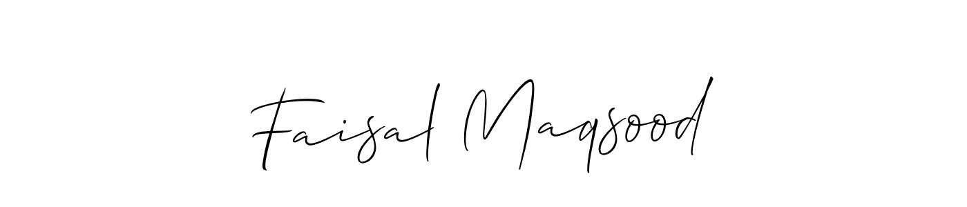 Also You can easily find your signature by using the search form. We will create Faisal Maqsood name handwritten signature images for you free of cost using Allison_Script sign style. Faisal Maqsood signature style 2 images and pictures png
