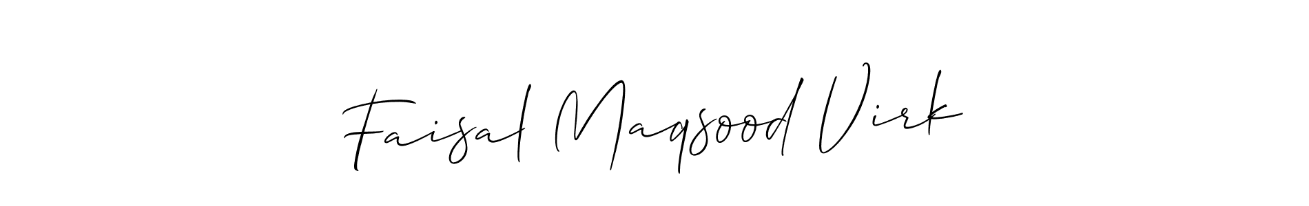 This is the best signature style for the Faisal Maqsood Virk name. Also you like these signature font (Allison_Script). Mix name signature. Faisal Maqsood Virk signature style 2 images and pictures png